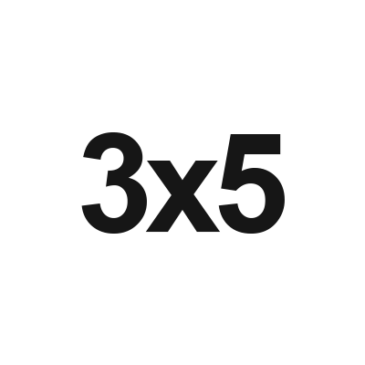 3x5