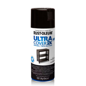 Aerosol Ultra Coverx2 Negro Semi Brillante