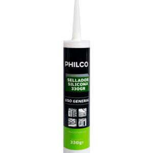 Sellador de siliconas Philco Transparente